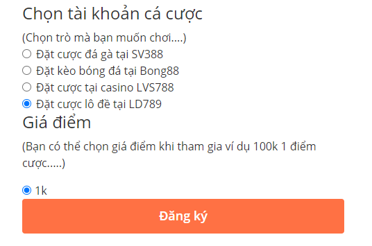 Chọn tài khoản LD789